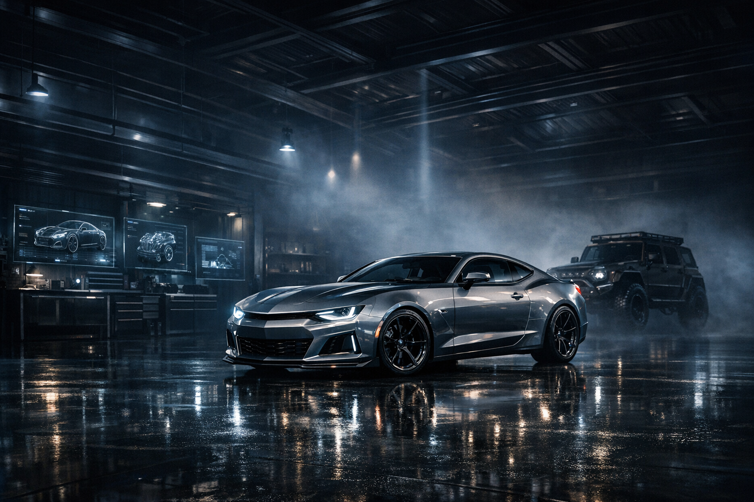 AI Garage hero scene